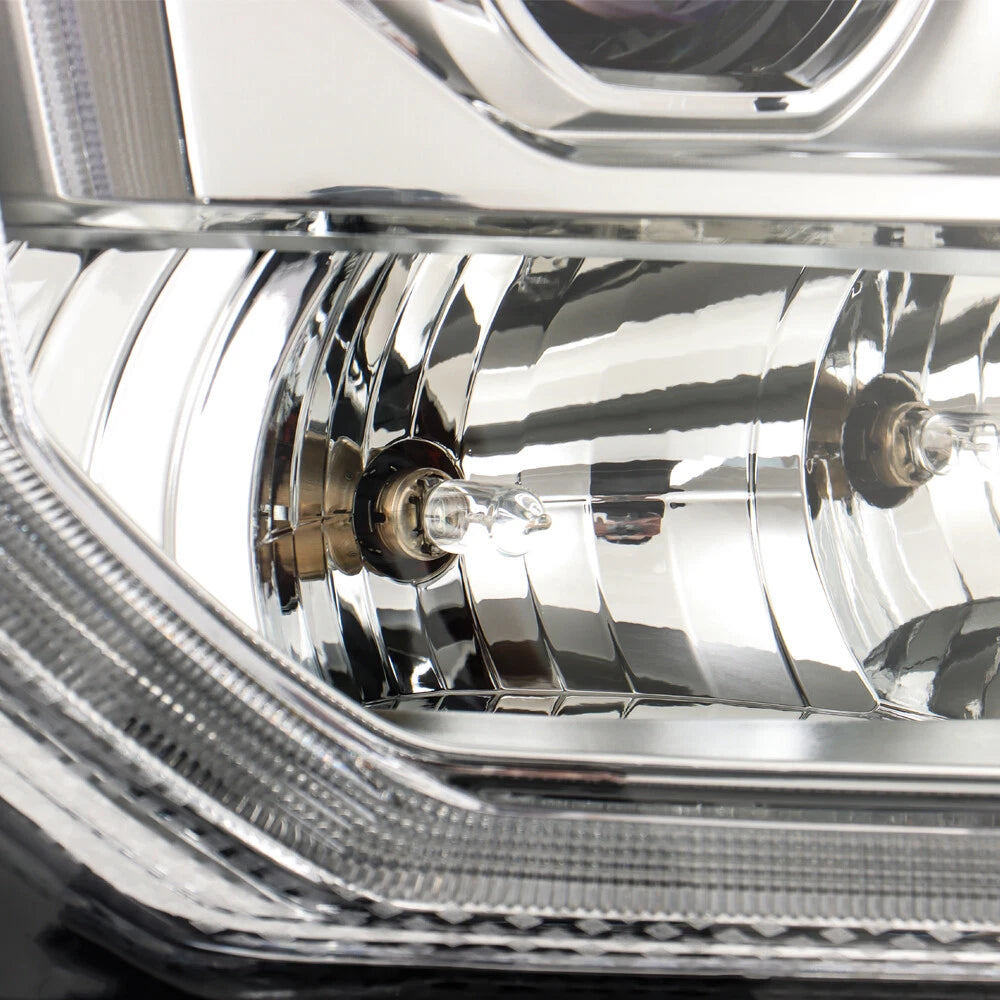 Set of 2 Headlight Replacement for GMC Yukon XL (2015–2017) Chrome Halogen