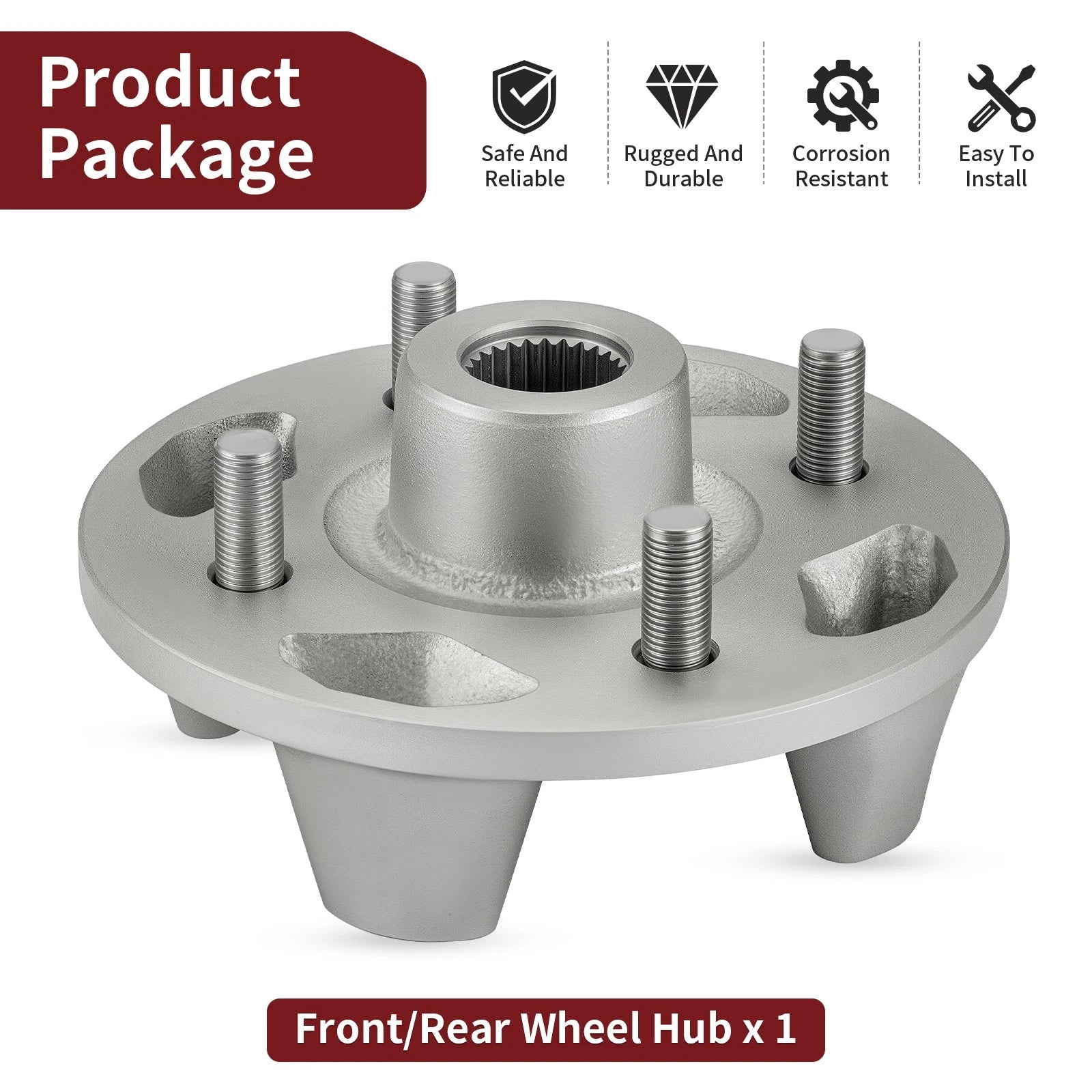 Front or Rear Wheel Hub 1XD-25111-00-00 for Yamaha Viking 700 (2014–2015)