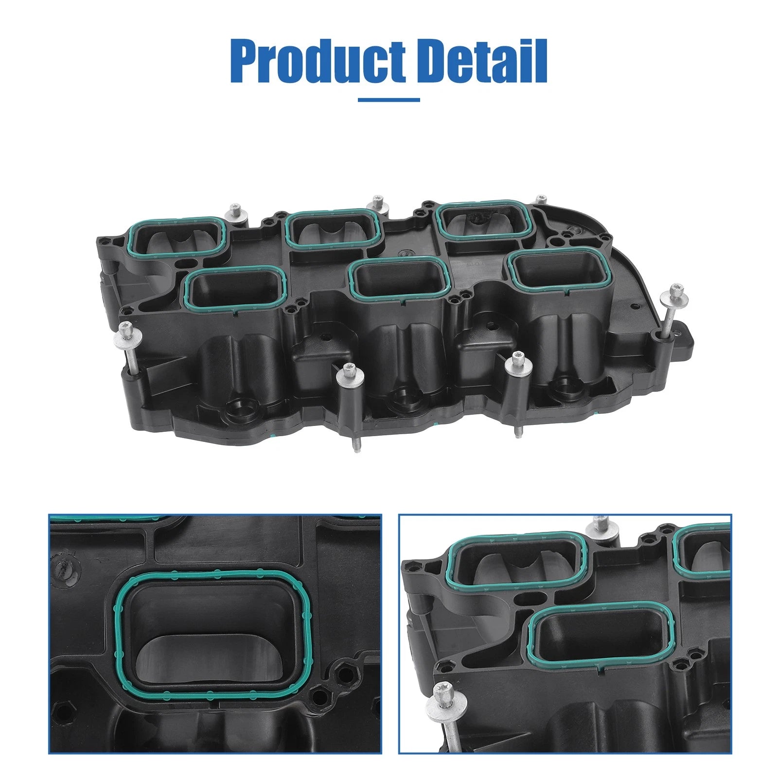 Set of 1 Lower Intake Manifold for Jeep Dodge RAM Chrysler (2011–2018) Black