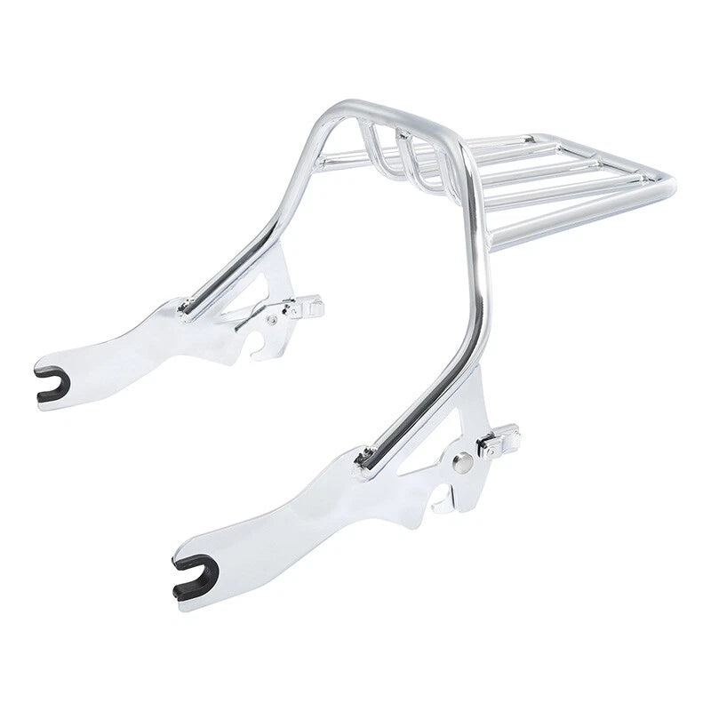 Chrome Two-Up Luggage Mount Rack for Harley Softail FXFB FXFBS (2018–2024)