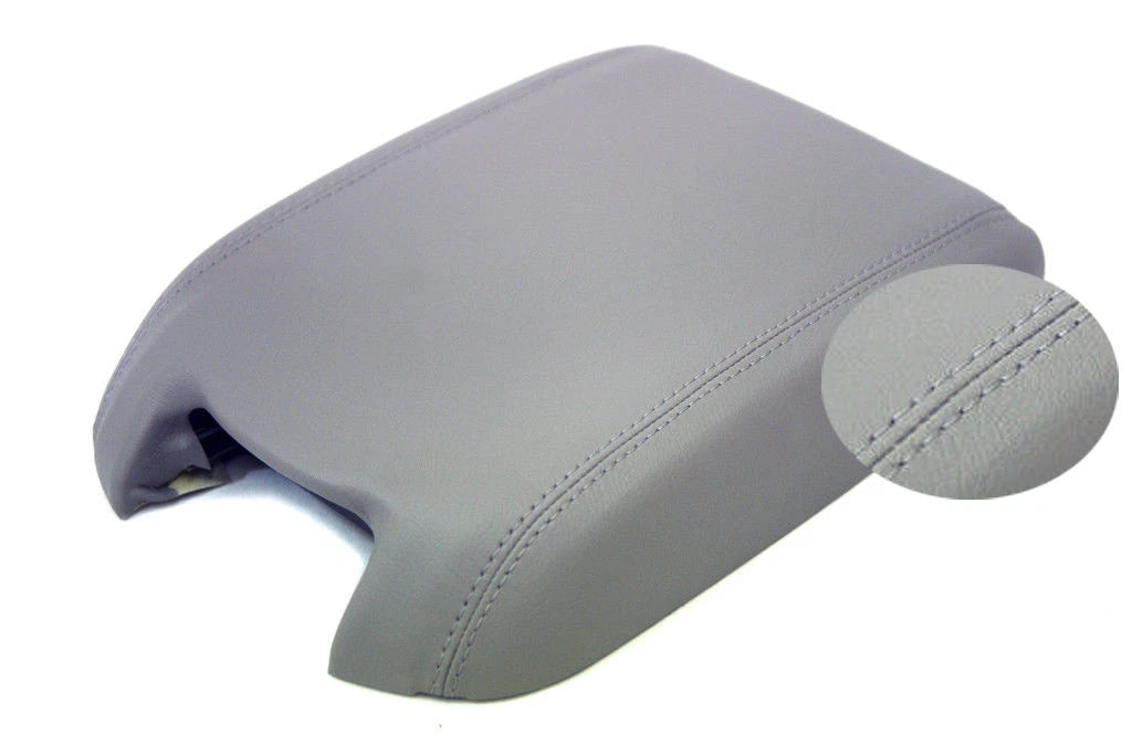 Center Console Armrest Cover for Ford Taurus (2010–2019) Gray Leather