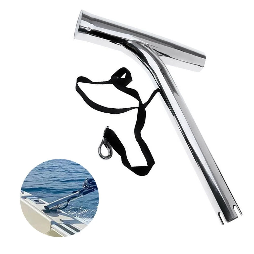 Fishing Gear Holder for Marine 316 Stainless Steel (Space Saving Design)