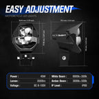 1x 3" LED Light Pod for ATV UTV (IP68)