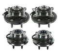 Moog Front & Rear Wheel Bearing and Hub Assemblies Kit for Ford Lincoln (4WD)