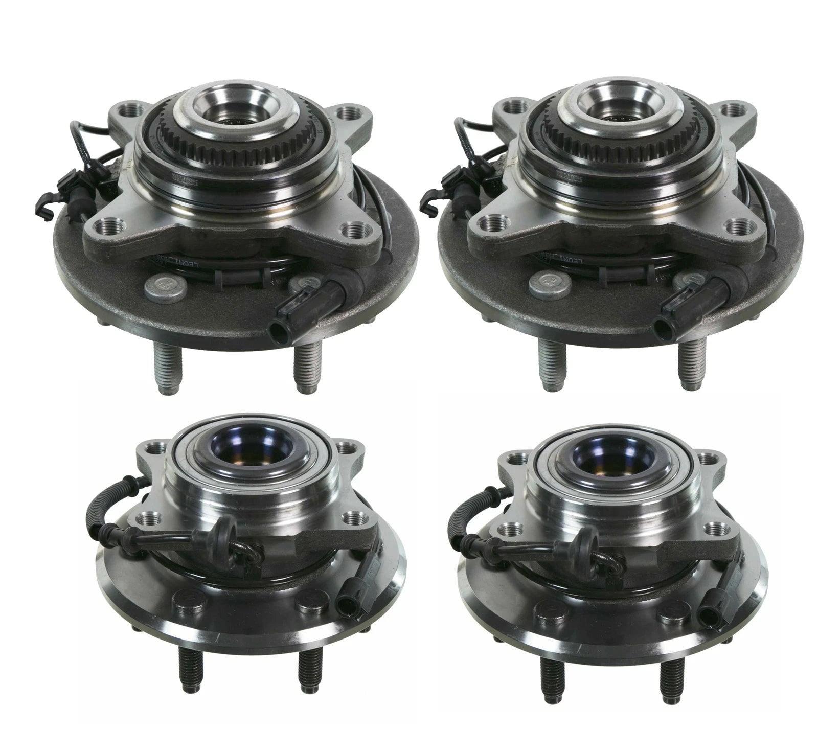Moog Front & Rear Wheel Bearing and Hub Assemblies Kit for Ford Lincoln (4WD)