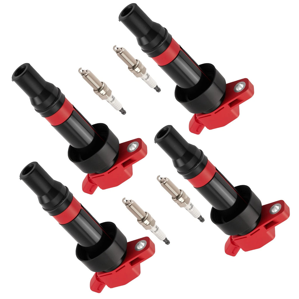 4X Ignition Coil + Iridium Spark Plug for Kia Rio Soul (2012–2019) GN10634