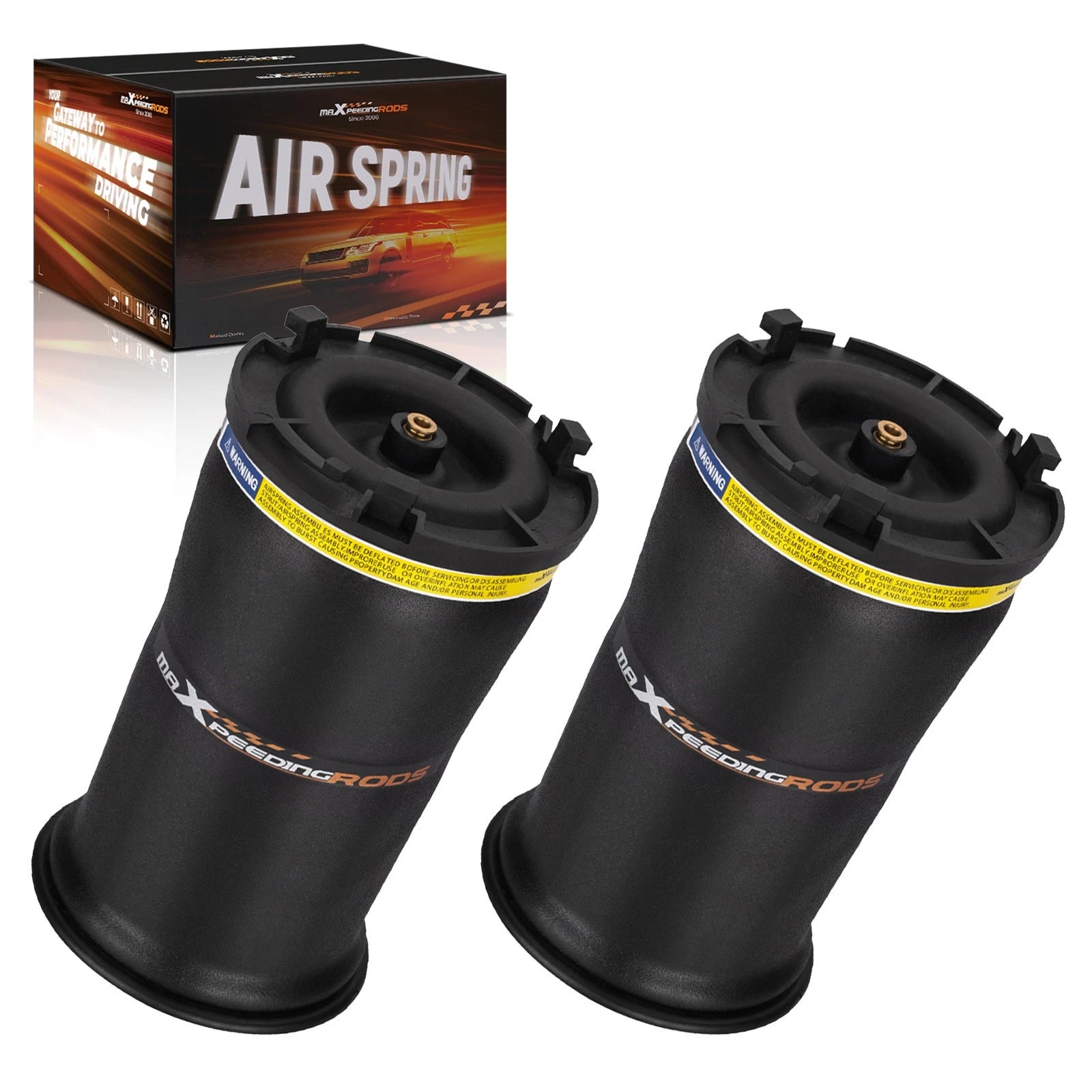 2X Rear Air Shock Suspension Spring Bag for Hummer H2 (2004–2009)