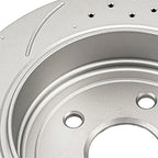 Rear Drilled Slotted Brake Rotors for Jeep Grand Cherokee and Dodge Durango (2011–2020)