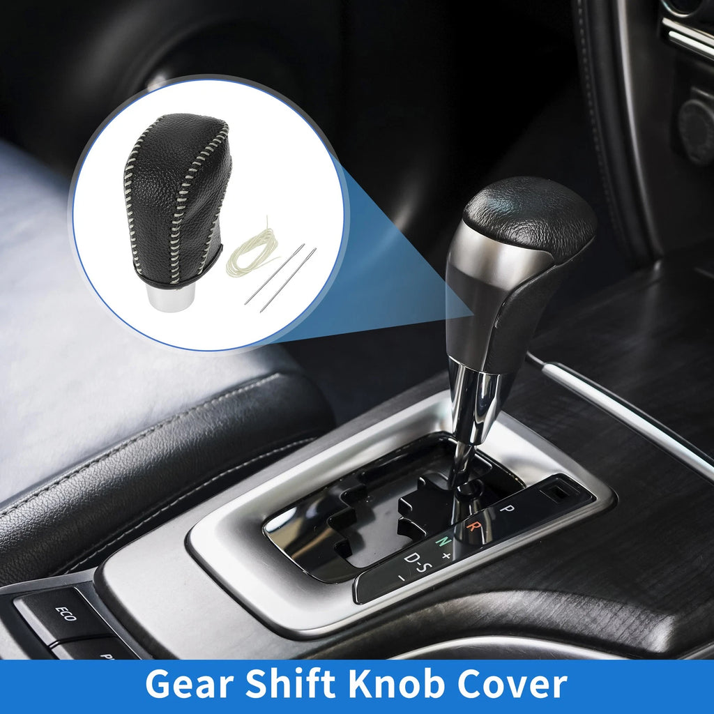 Gear Shift Knob Cover for Volkswagen Golf (2015–2019) Pebbled Black Beige