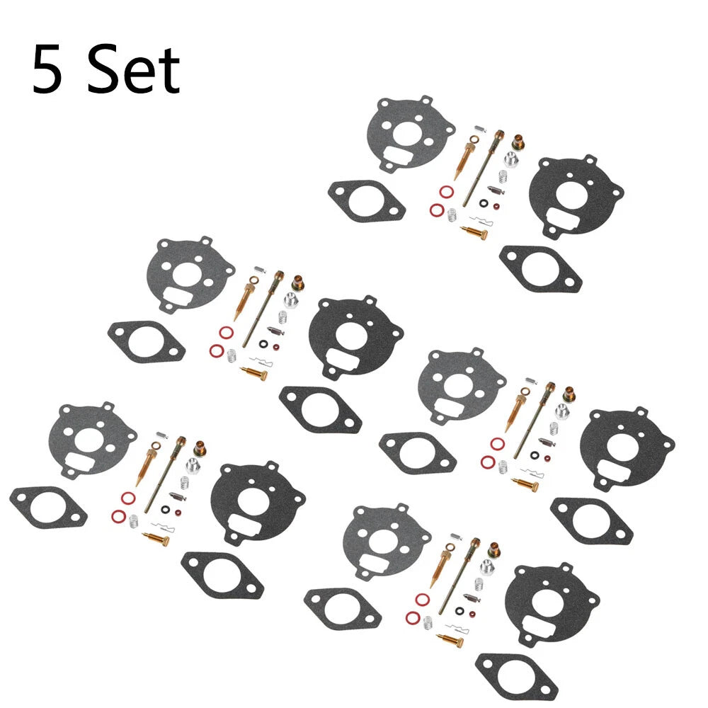 Set of 5 Carburetor Rebuild Kits for B&S 7HP 8HP Engines (394693, 291763, 295938)