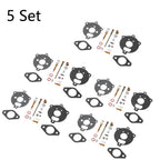 Set of 5 Carburetor Rebuild Kits for B&S 7HP 8HP Engines (394693, 291763, 295938)