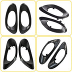 Set of 2 Front Black Interior Door Handle Bezel Trim for Chevrolet Trailblazer (2002–2009)