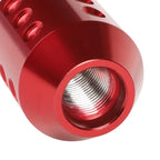 Shift Knob for Universal Fit (J2) - Aluminum Cylindrical Red with Adapters