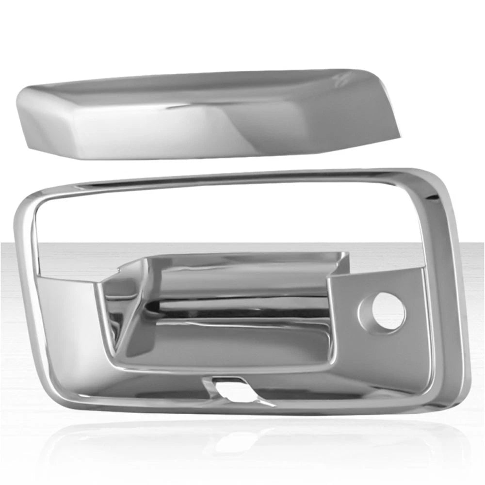 Tailgate Handle Cover w/Camera Cutout for 2014-2018 GMC Sierra - Chrome