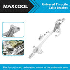 Throttle Cable Bracket for Holley 4150 4160 (Billet Aluminum, Silver)