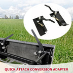 Quick Attach Bucket Conversion Adapter Latch Plates for Skid Steer (Universal)