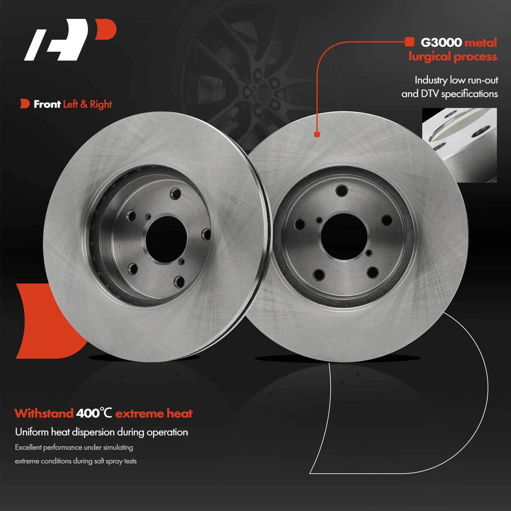 Front Disc Brake Rotors & Ceramic Pads for Subaru Legacy (2016–2019)