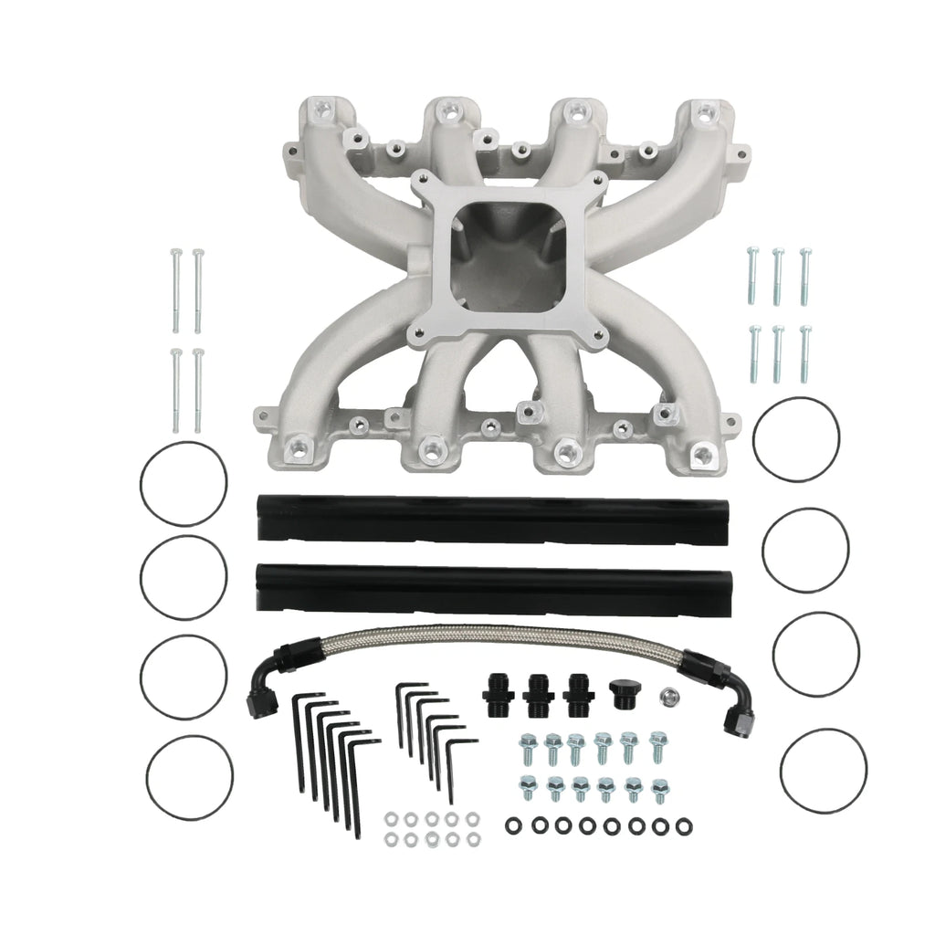 Single Plane EFI Intake Manifold with Fuel Rails for GM LS1/LS2/LS6 (1997-2015)