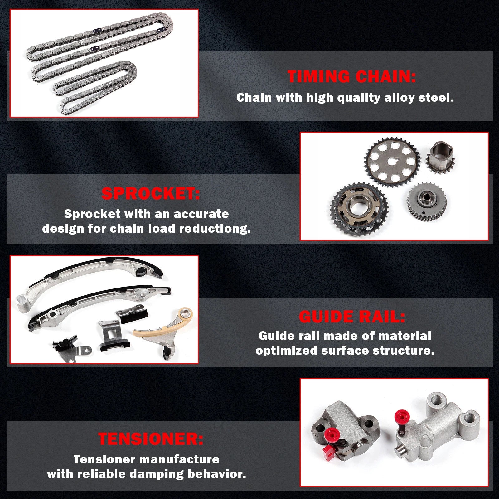 Timing Chain Kit for Toyota Tacoma (2005–2015) 2.7L