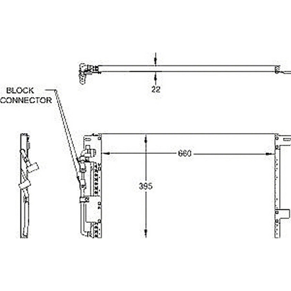 Replacement A/C Condenser Uses External Transmission Oil Cooler