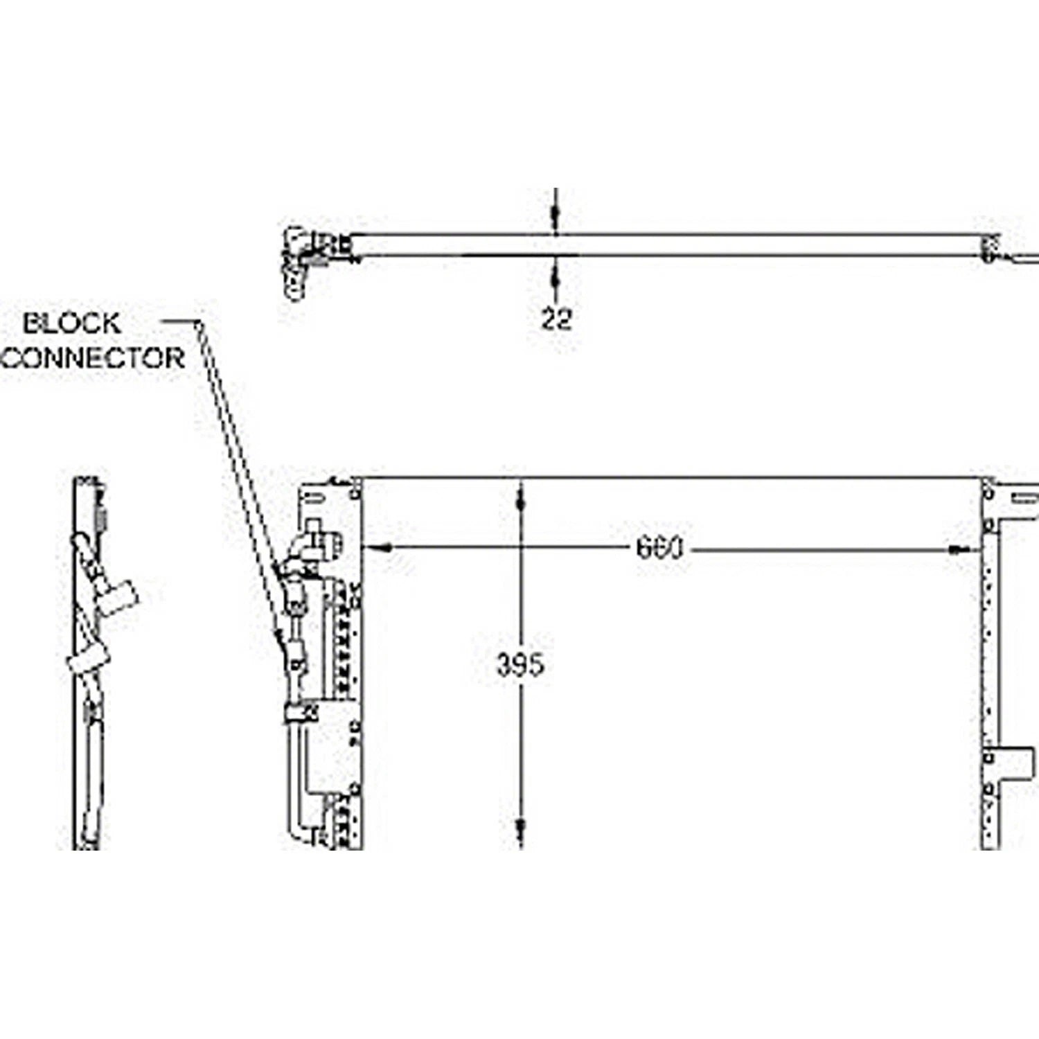 Replacement A/C Condenser Uses External Transmission Oil Cooler