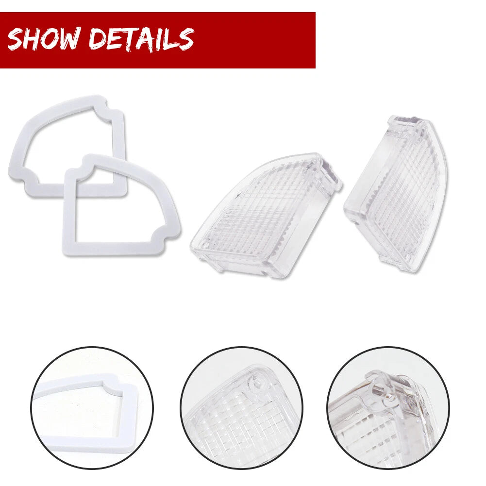 2X Reverse Light Lens for Chevrolet GMC Fleetside Pickup (1967–1972)