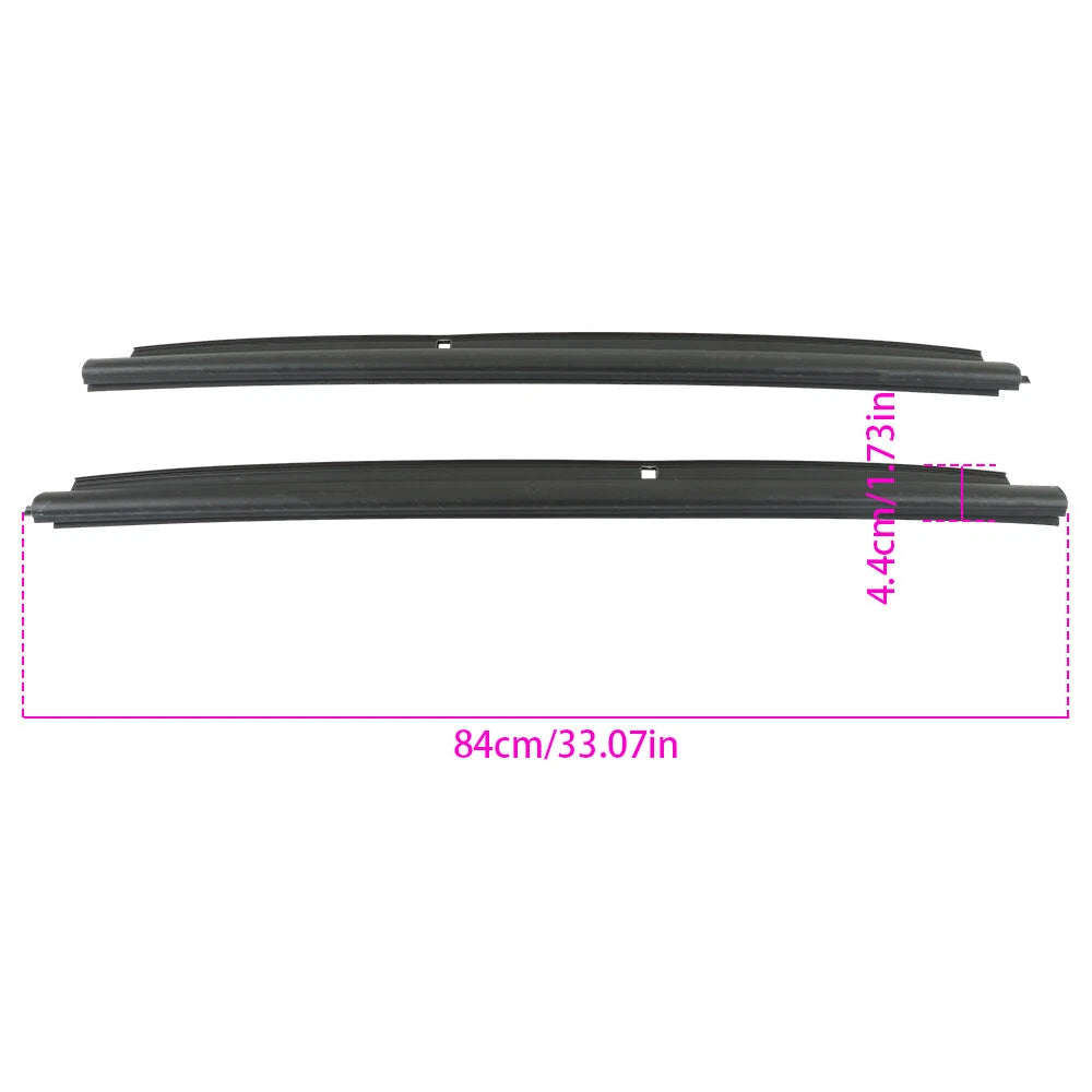 Set of 2 Front Outer Door Window Weatherstrip for GMC Silverado Sierra (1999–2007)