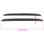 Set of 2 Front Outer Door Window Weatherstrip for GMC Silverado Sierra (1999–2007)
