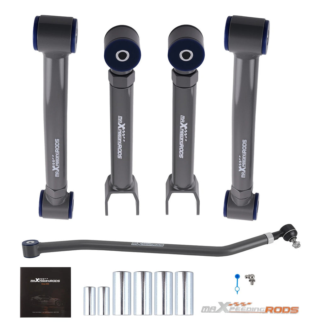 Adjustable Control Arms + Track Bar for Jeep Wrangler TJ (1997–2006) Cherokee XJ (1984–2001)