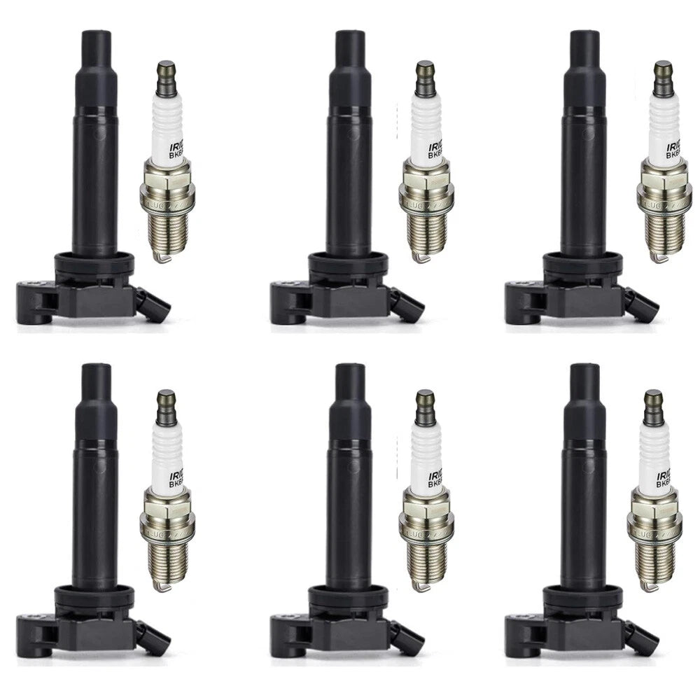 6x Ignition Coils + Iridium Spark Plugs for Toyota Sienna Lexus RX300 (2004–2006)