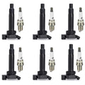 6x Ignition Coils + Iridium Spark Plugs for Toyota Sienna Lexus RX300 (2004–2006)