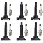 6x Ignition Coils + Iridium Spark Plugs for Toyota Sienna Lexus RX300 (2004–2006)