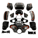 Fairings Bodywork for Harley Touring Electra Glide (2014–2024) Black Honeycomb Fade