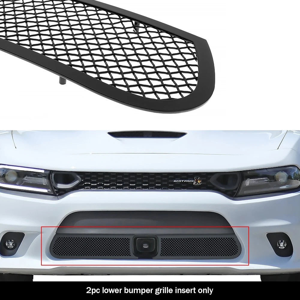 Stainless Black Mesh Grille for Dodge Charger (2015-2019)