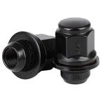 Set of 20 Bulge Acorn Lug Nuts 12x1.25 Black for Infiniti Q50