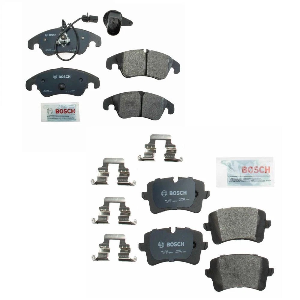 Set of 4 Disc Brake Pad Sets for Audi A6 (2012–2014) Bosch QuietCast