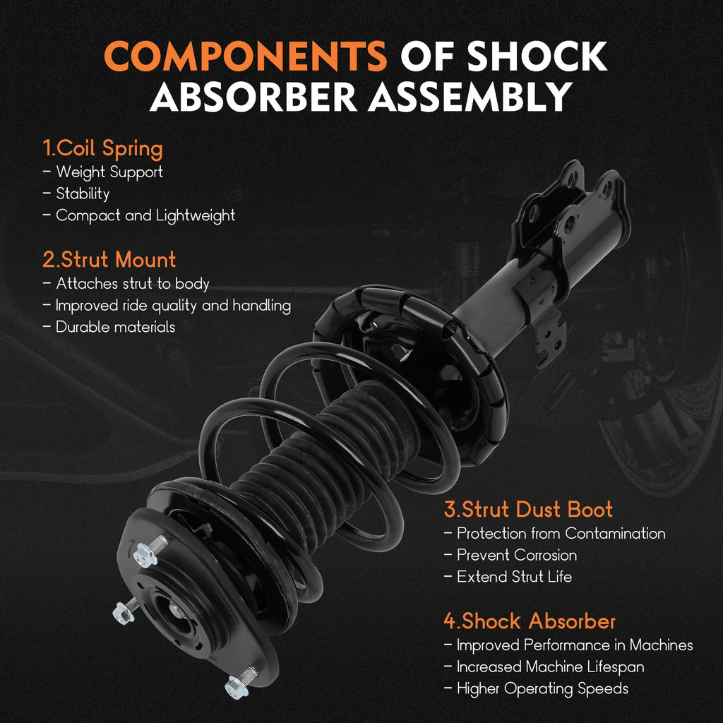 Front Quick Complete Struts & Coil Spring Assembly Pair for Toyota Celica (2000-2005)