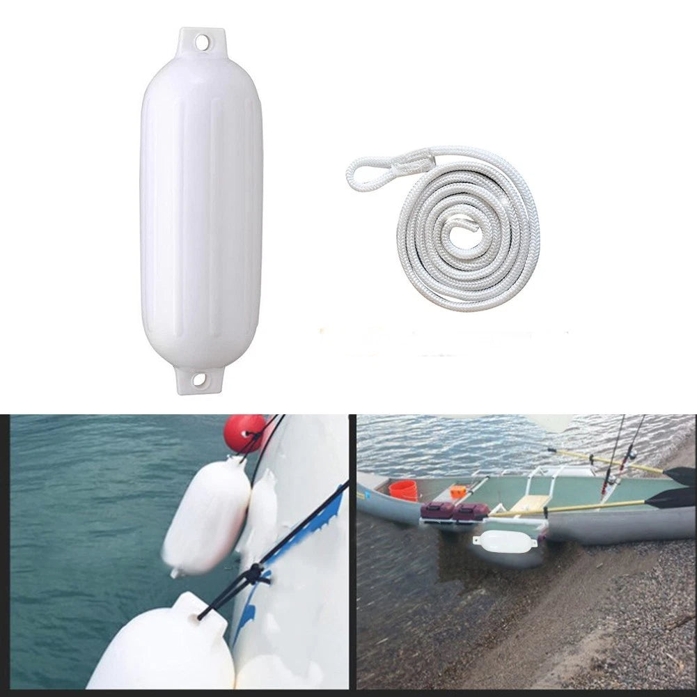 Inflatable Boat Fender 4.5x16in PVC Bumper for Kayaks Canoes