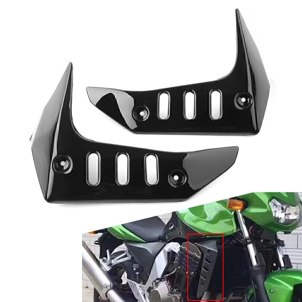Pair Side Cover Fairing Kits for Kawasaki Z750 (2004–2007) Glossy Black