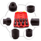 Socket Kit for Axle Hub Nut 29mm-38mm (1/2" Drive)