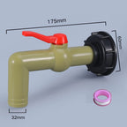 IBC Water Tank Extension Faucet Nozzle with 32mm Angled Outlet