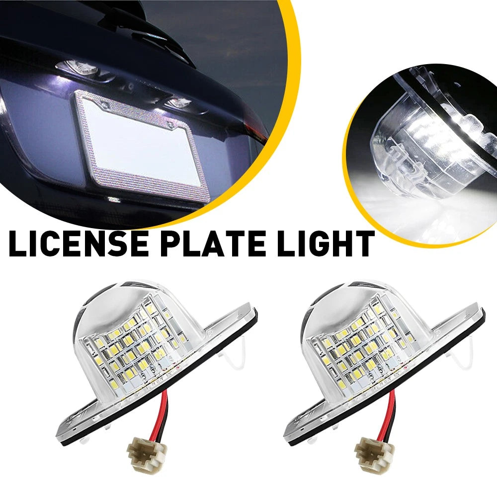 2X LED License Plate Light Tag Lamp 6000K for Honda CR-V (2007–2016)