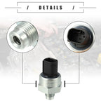 Engine Oil Pressure Sensor Base Metal for BMW M3 Black Silver Tone