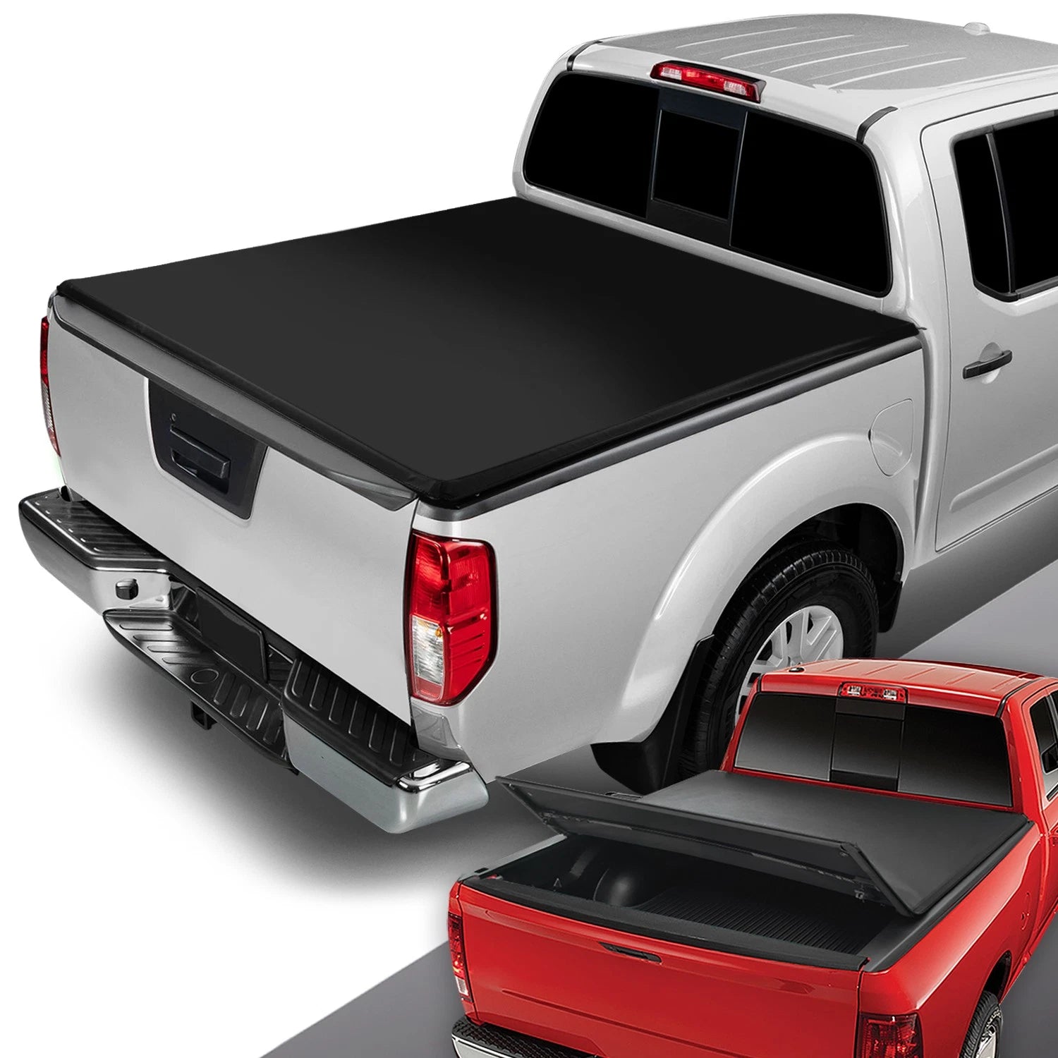 Soft Folding Tri-Fold Tonneau Cover for Nissan Frontier (2005–2023)