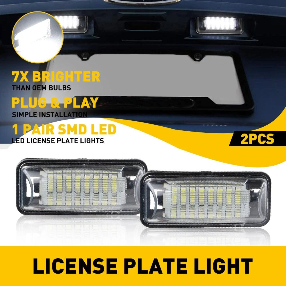 2Pcs LED License Plate Light for Subaru Forester Impreza WRX STI BRZ (YYYY–YYYY)