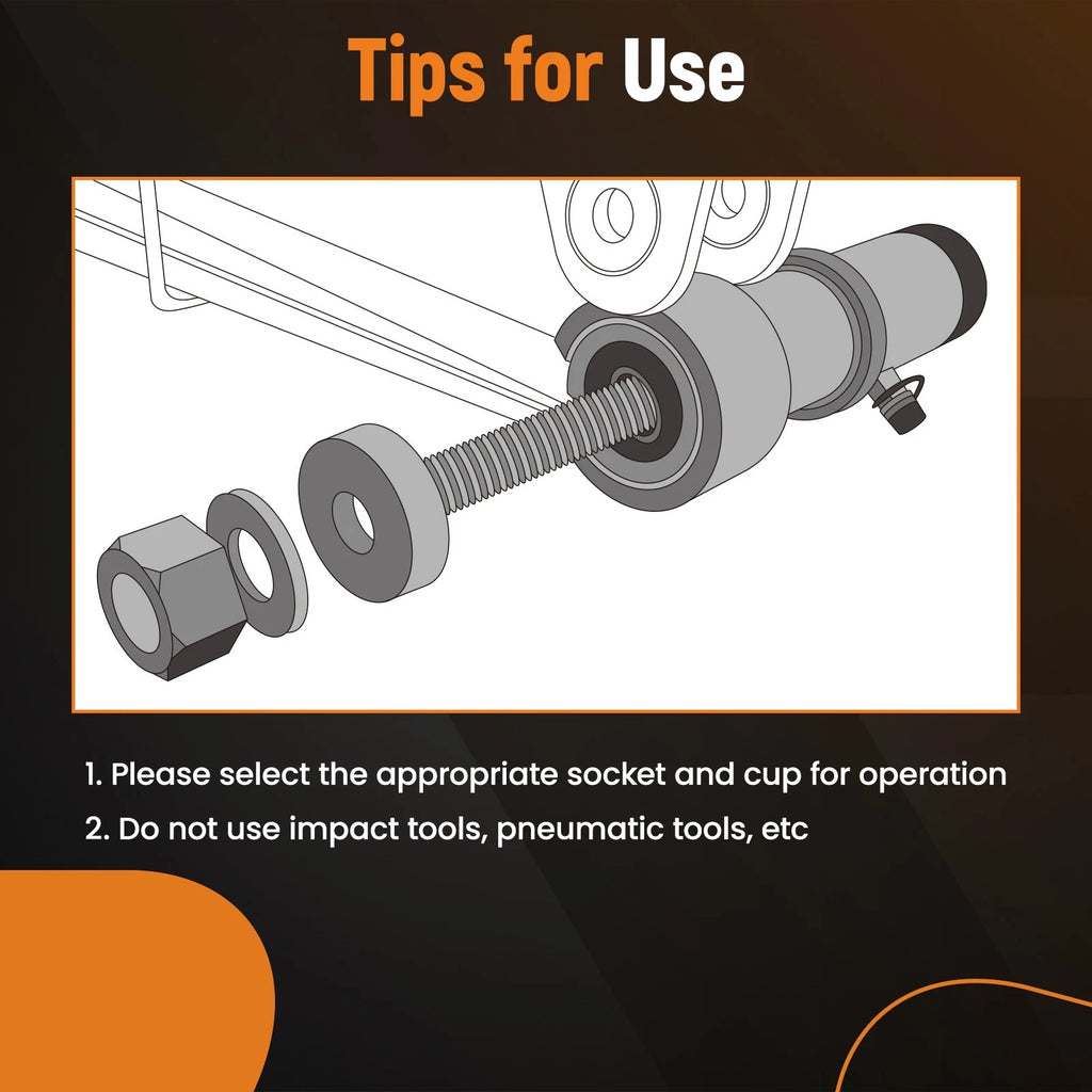 Set of 2 Rear Axle Arm Suspension Bushing Tools for Audi VW