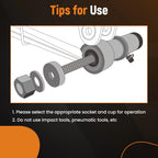Set of 2 Rear Axle Arm Suspension Bushing Tools for Audi VW