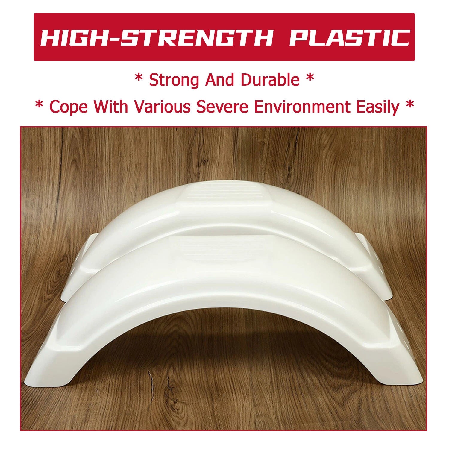 Pair of Trailer Fenders for HECASA 8"-12" Wheels (Fits )
