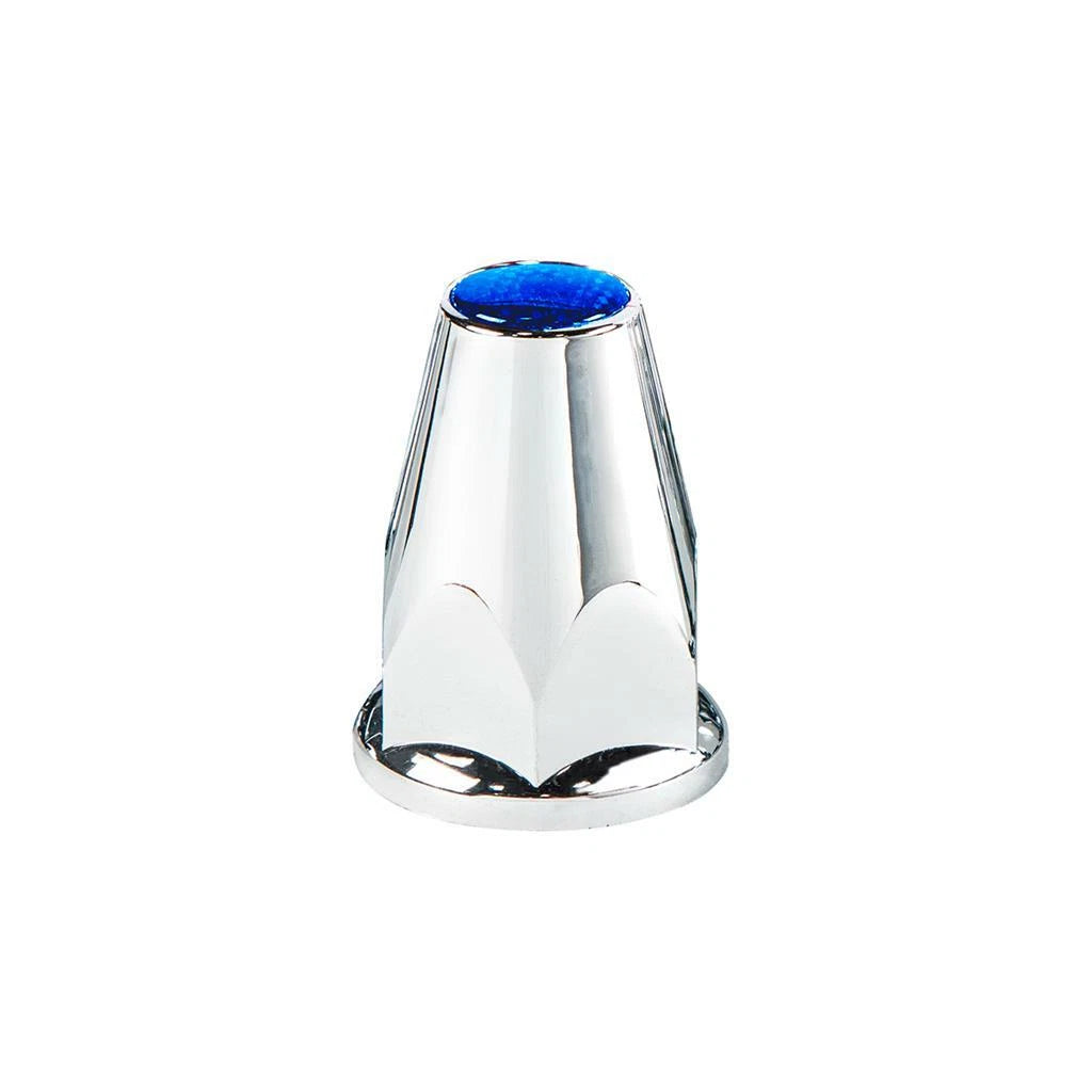 Lug Nut Covers Chrome Reflector Push-On for Universal Fit (2-3/4 in Tall)