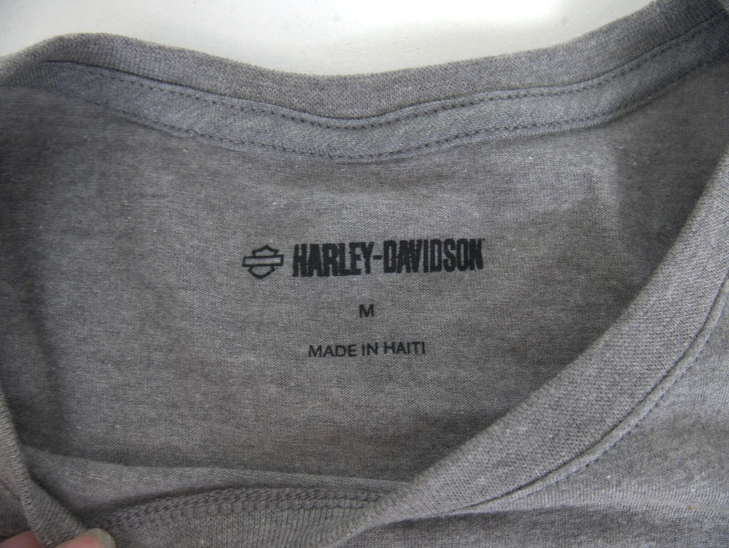 Harley Davidson Women's Gray Bar & Shield Graphic T-Shirt Size Medium